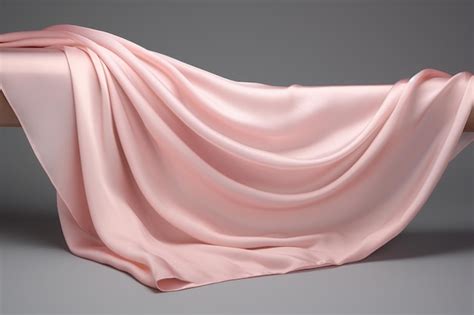 Premium Photo Smooth Silk Fabric Draping Flow