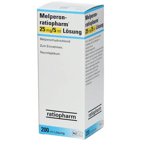 Melperon Ratiopharm Mg Ml Ml Mit Dem E Rezept Kaufen Shop