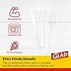 Amazon Glad Disposable Plastic Cutlery Assorted Set Clear Extra