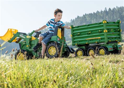 TRAILER JOHN DEERE ROLLY MULTI REMOLQUE TRACTOR INFANTIL ROLLY TOYS