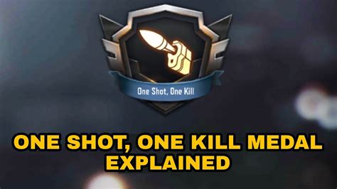 One Shot One Kill Medal Explained In Cod Mobile One Shot One Kill