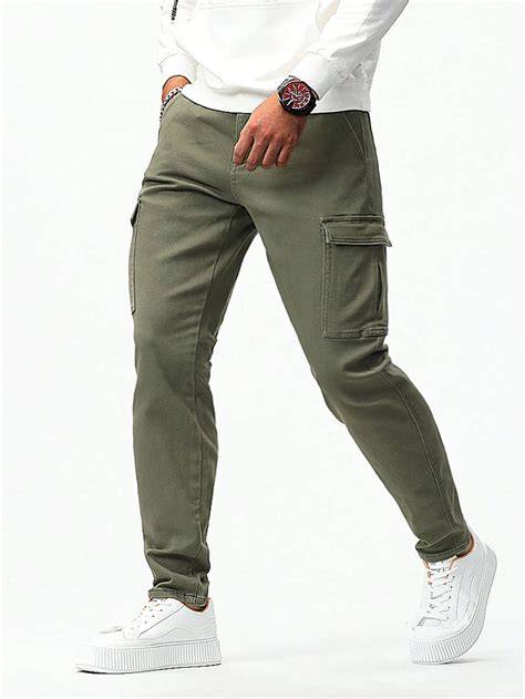 Manfinity Homme Homme Pantalon Cargo Poche À Rabat Mode en ligne