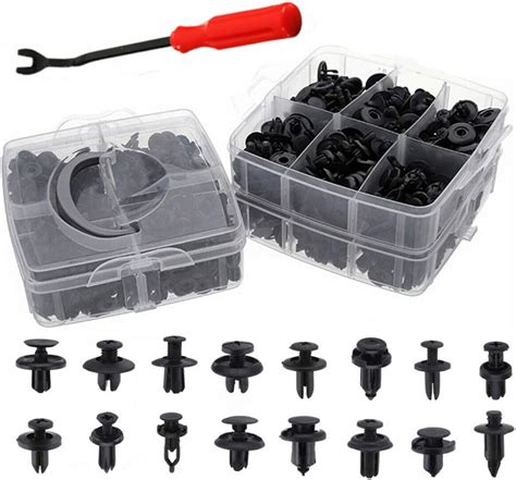 Reeoutdoor 620pcs Car Retainer Clips And Plastic Fasteners Kit Fender Rivet Clips 16