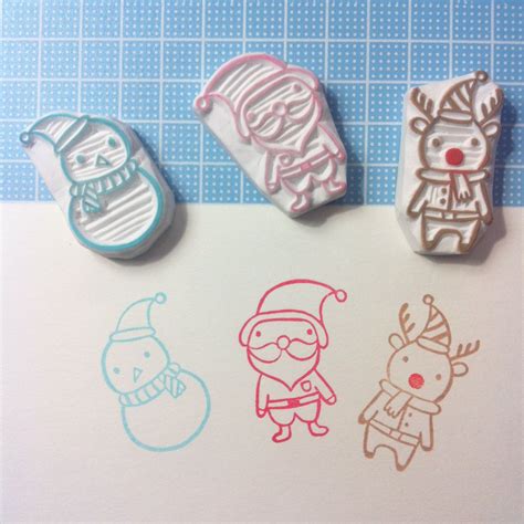 Christmas Rubber Stamp Set