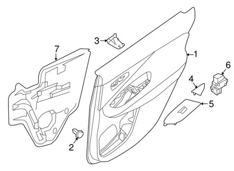 Nissan Murano Door Interior Trim Panel Cap Aa A