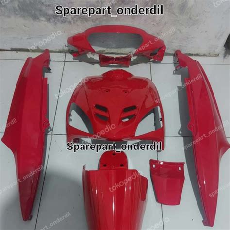 Promo Yamaha Mio Sporty Mio Lama Cover Body Halus Full Set Merah Cabe