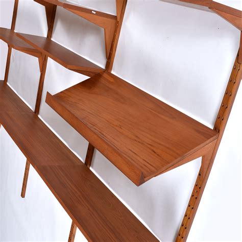 Poul Cadovius Cado Danish Teak Wall Mounted Modular Shelving System