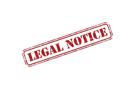 premium vector legal notice grunge rubber stamp