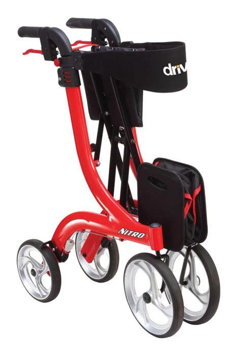 Nitro Euro Style Red Rollator Walker Rtl10266