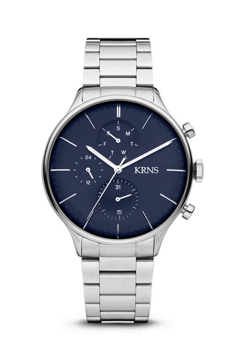 Krns Horloge Analoog Heren Mannen Stalen Band