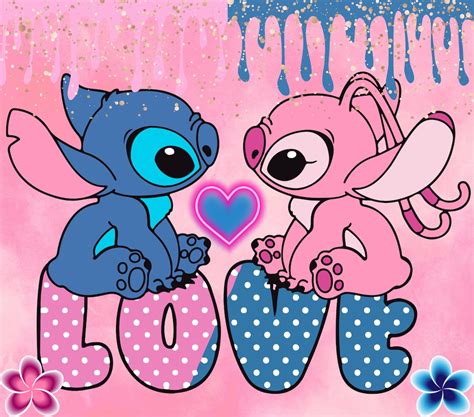 Stitch And Angel Stitch Y Su Novia Angel Etsy