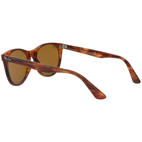 Ray Ban Men S Retro Havana Striped Wayfarer Sunglasses