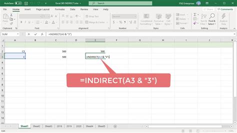 How To Use Indirect Function In Excel Office Youtube