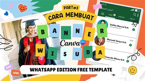 Whatsapp Edition Ii Bikin Desain X Banner Wisuda Aesthetic Kekinian