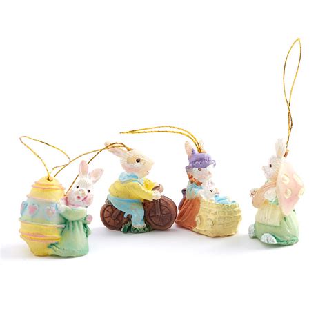 Micro Miniature Easter Bunny Ornament Set True Vintage Spring And