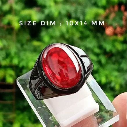 Jual Cincin Batu Permata Siam Brazil Pecah Seribu Anti Gores High