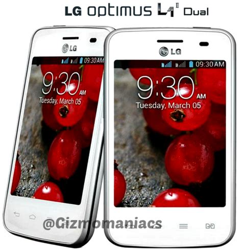 Lg Optimus L Ii Dual Smartphone Gizmomaniacs