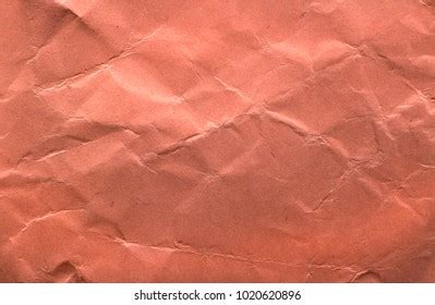 Red Crumpled Wrinkled Paper Texture Background Stock Photo