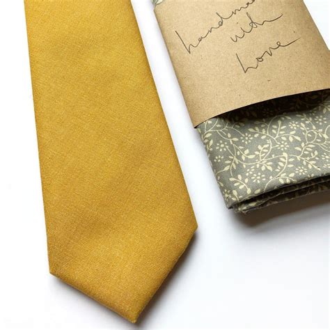 Mustard Yellow Tie Mens Skinny Tie Yellow Skinny Tie Golden Etsy