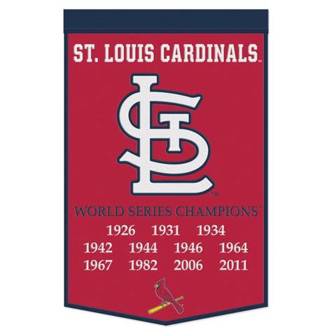 st louis cardinals world series    wool banner sports town usa