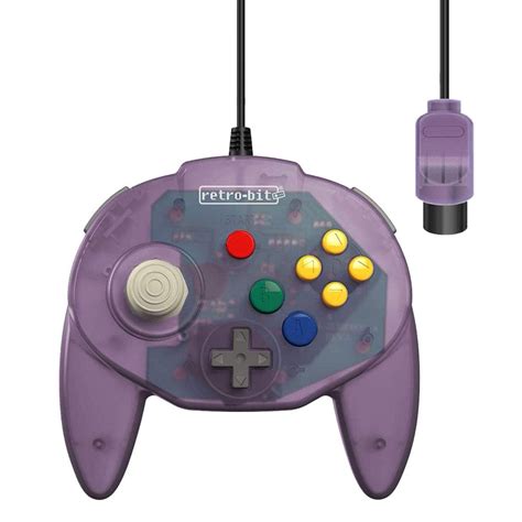 Retro-Bit Tribute 64 Wired Controller for Nintendo N64 - Original Port ...