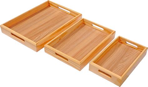 Woodkit Kitchenware Wooden Rectangular Shape Tray For Serving