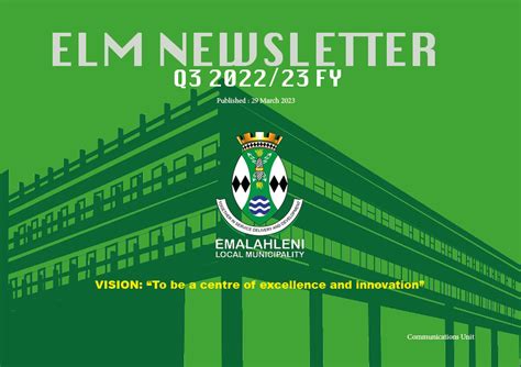 Emalahleni Local Municipality Elm Newsletter Q3 202223 Fy