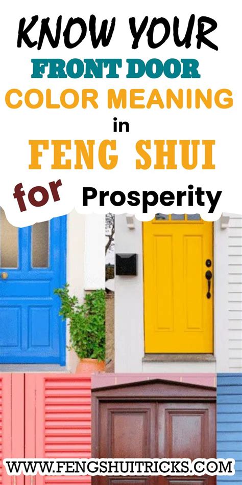 Discover The Feng Shui Meaning Of Turquoise Red And Green Front Door