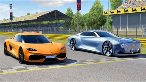 Koenigsegg Gemera Vs Bentley EXP 100 GT Concept At Monza Full Course