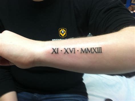 Roman Numeral Birthday Tattoos Images And Photos Finder