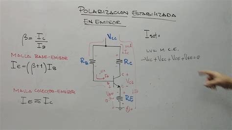 Transistor Polarizaci N Estabilizada En Emisor Youtube