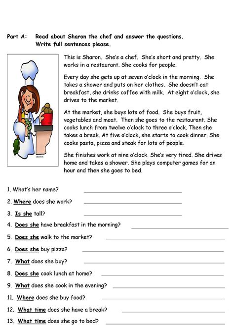 Printable Reading Comprehension Worksheets | Printable Worksheets