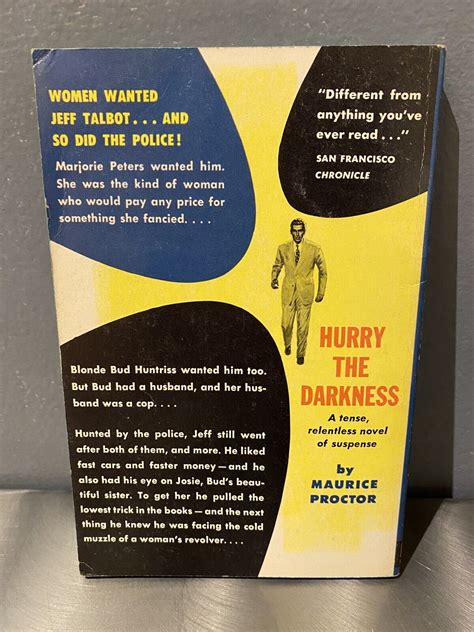 Hurry The Darkness By Maurice Proctor Very Good Condition Dell 739 Ebay