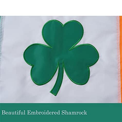 Amzflag Ireland Flag X Embroidered Shamrock Irish Flags Heavy Duty