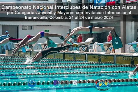 Campeonato Nacional Interclubes Finswimming Fedecas Barranquilla