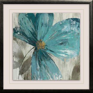 Teal Flower Painting at PaintingValley.com | Explore collection of Teal Flower Painting