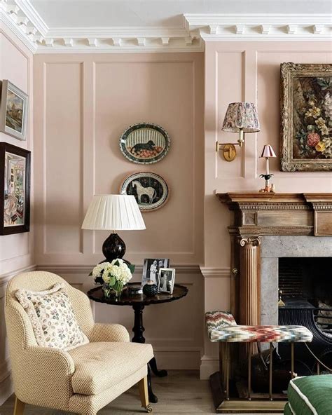 An Elegant 1930s Atlanta Estate The Glam Pad Pink Living Room Home