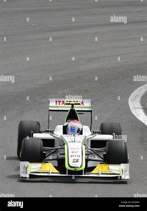 Brawn GP S Rubens Barrichello In Action During The Brazilian Grand Prix