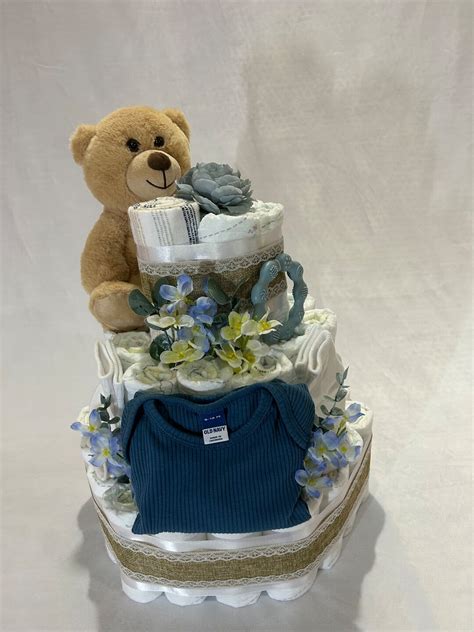 Baby Boy Diaper Cake - Etsy