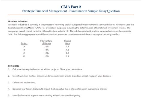 CMA Exam Essay Questions Complete Guide To Ace CMA Essays