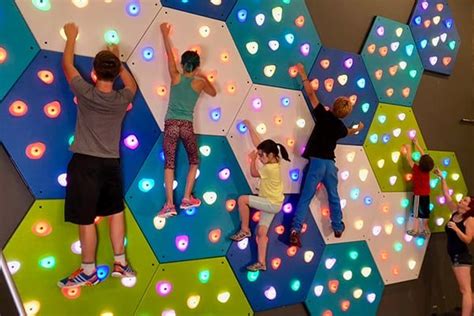 GlowHolds Interactive Climbing System - Eldorado Climbing Walls | Kids ...