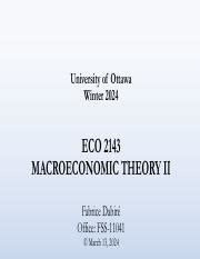 Macroeconomic Theory II Expectations Output And Policy Course Hero