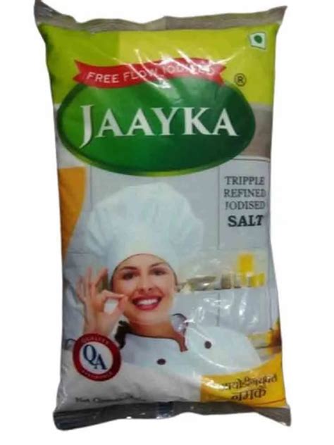 White Crystal Kg Jaayka Free Flow Iodised Salt Packaging Type Packet