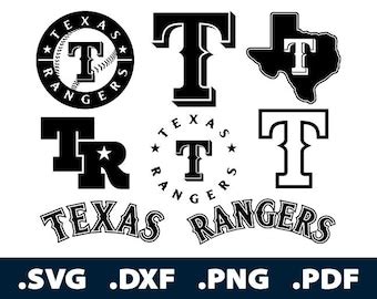 Texas rangers svg | Etsy