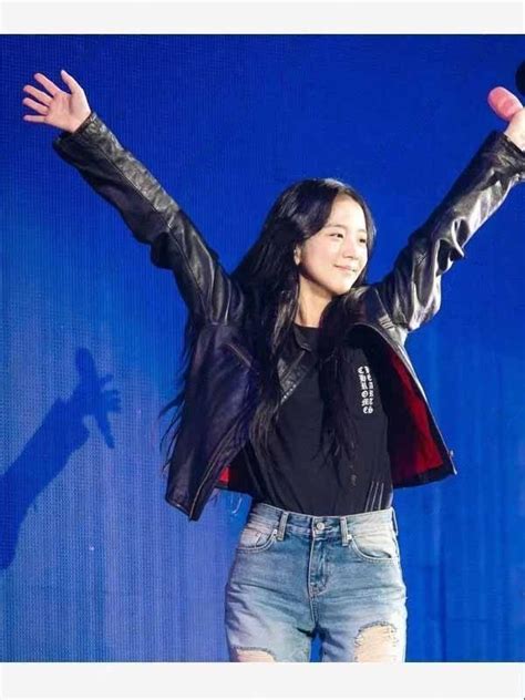 Blackpink Concert Kim Jisoo Biker Leather Jacket Lerenjack