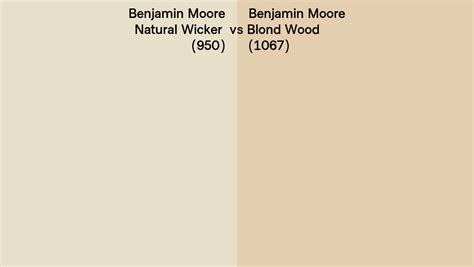 Benjamin Moore Natural Wicker Vs Blond Wood Side By Side Comparison