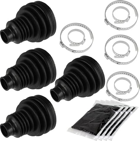 Caltric 2 Rear Axle Inner And Outer Cv Boot Kits Compatible With Polaris Sportsman