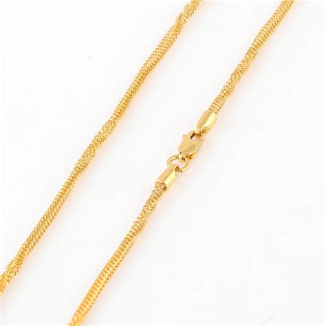 Explore Gold Foxtail Chain Necklace At PureJewels UK