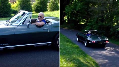 Joe Biden talks about his C2 Corvette Stingray in Twitter video. | Autoblog