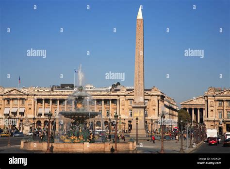 france paris place de la concorde obelisque stock photo alamy